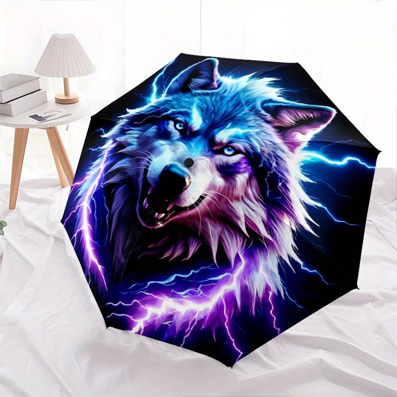 

1pc Electric Wolf Automatic Opening and Closing Umbrella - Suitable for Various Occasions, Outdoor Activities, Lightweight and Durable Automatic