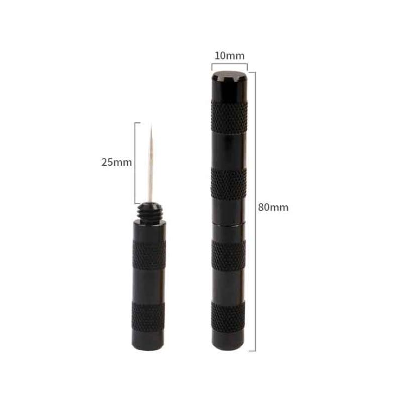 

Міні-шкіряний шило інструмент для ручного шиття голкою DIY ремесло шкіряне шило голка стібки пробивання аксесуари чорний