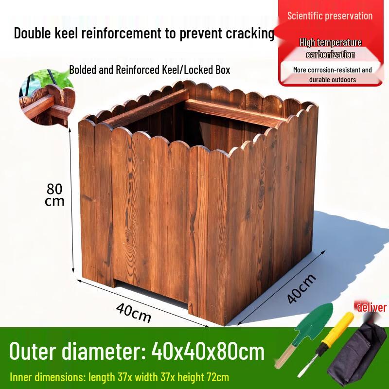 Pine Wood Anti-Corrosion Planter Box