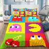 3D Game PPac man Duvet Cover Pillowcase Bedding Set Kids Boy Bedroom Decoration Gift Single Double Large Size