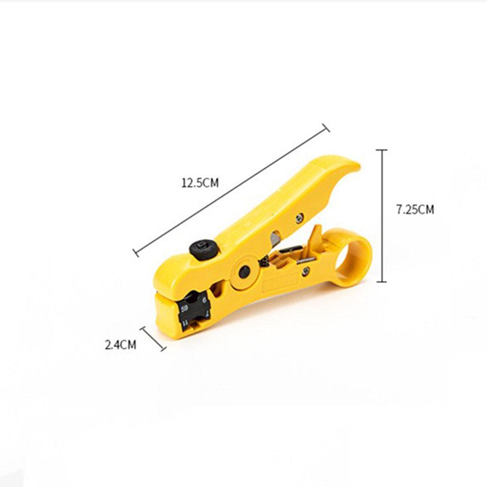 Multi-functional Cutter Striper Automatic Cable Wire Stripper Electric Stripping Tools for UTP STP RG59 RG6 RG7 RG11