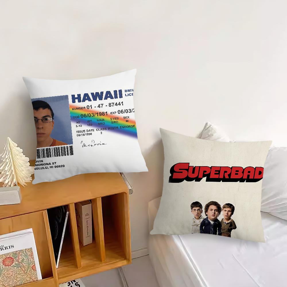 Film Superbad McLovin ID Funny cushion cover Living Room Headboard Office Cushion Bedroom Cushion Sofa Nap Time Pillow Case