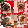 Pet Christmas Grid Bow Tie Adjustable Dog Cat Bowtie Collar Accessories For Small Dog Cat Festival Party Decoration Gift 10pcs
