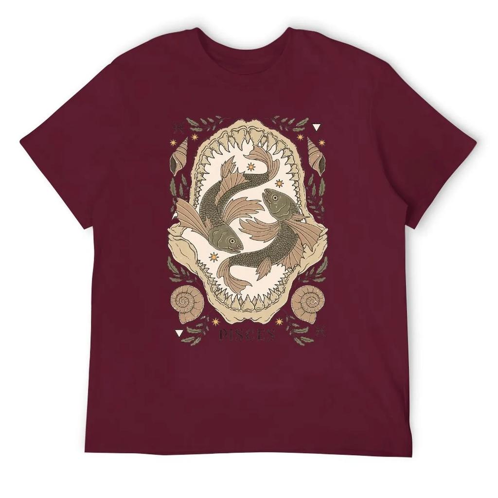 Fresh Pisces Twelve Constellation (12) T-shirt  Move T-shirts Casual Graphic Funny Novelty Leisure USA Size