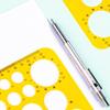 Geometric Stencil Geometric Drawing Templates Circle Stencils Clear Measuring Ruler for Engineering Drawing Building