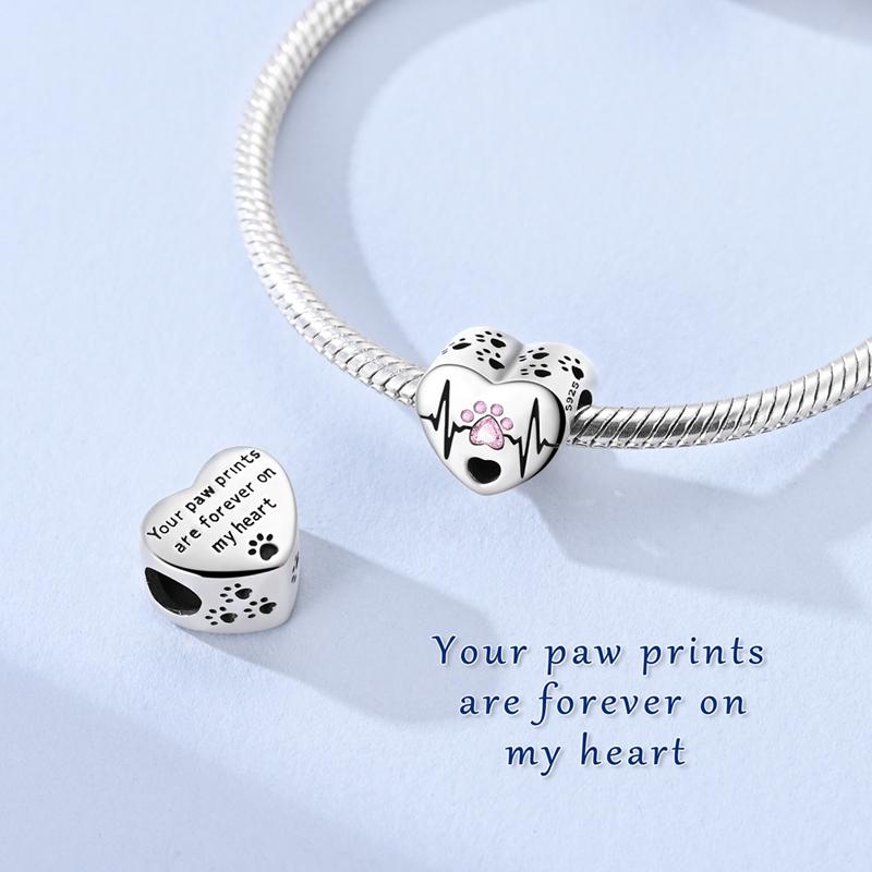 Copper Charm Family Heart Dolphin Lotus Pendant Bead Clip Jewelry Fit Original Bracelet For Women Diy Gift