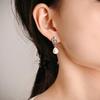New 925 Silver Pearl Set Charms Ring Heart Earrings Beads Romantic Pendant Fit Bracelets Necklace Fine Jewelry Gift