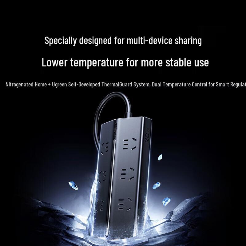 Ugreen 20W GaN Desktop Charging Station with Power Strip