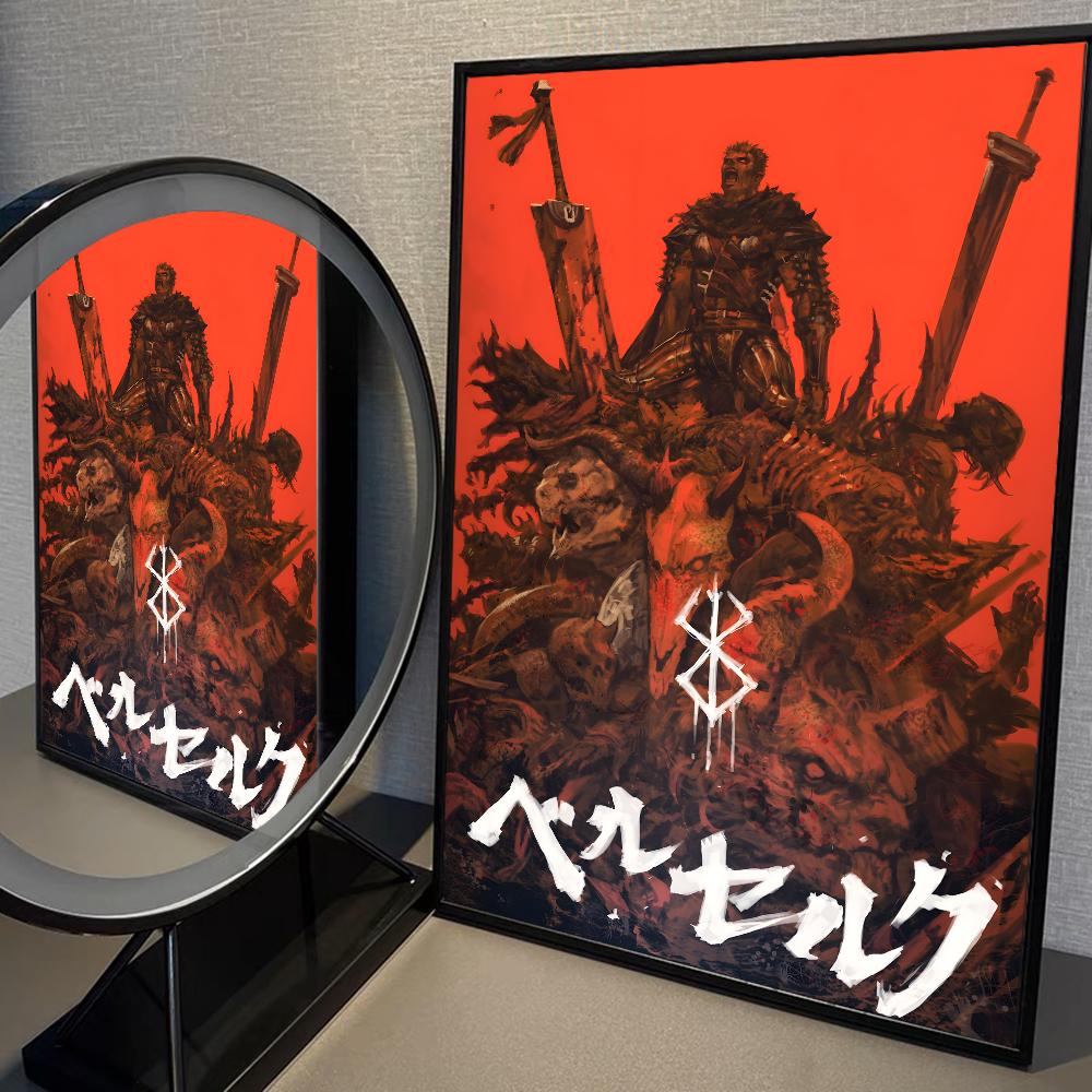 Amine BERSERK Poster Home Furnishing Highend Kraft paper Poster Wall Painting Study Home Living Room Decoration