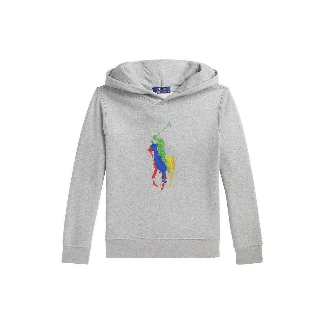 

Худи Polo Ralph Lauren с принтом логотипа, с длинным рукавом, детское, серое 323925619-001 XL