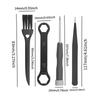 1Set Nut Wrench Screwdriver Fishing Wheel Removal Kit Wheel Maintenance Alloy Water Drop Reel Maintenance Kit DIY