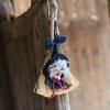 Handmade Witch Props Doll Witch Witch Broom Pendant Funny Halloween Witch Doll  Fancy Dress Party
