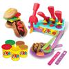 Fun Colored Clay Burger Noodle Machine Toy Play-Dough Creative Mold Set Diy Clay