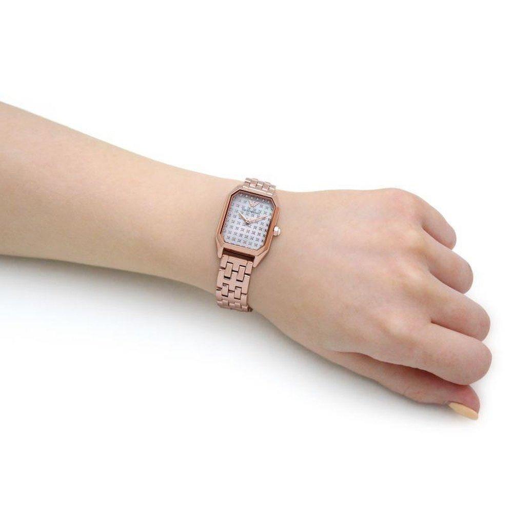 Emporio Armani AR11389 Two Hand Rose Gold Tone Women's Watch