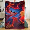 Huggy Wuggy Theme Printed Blanket - Perfect for Couch, Bed, Travel & Outdoor Use | Machine Washable, Cozy & Durable.