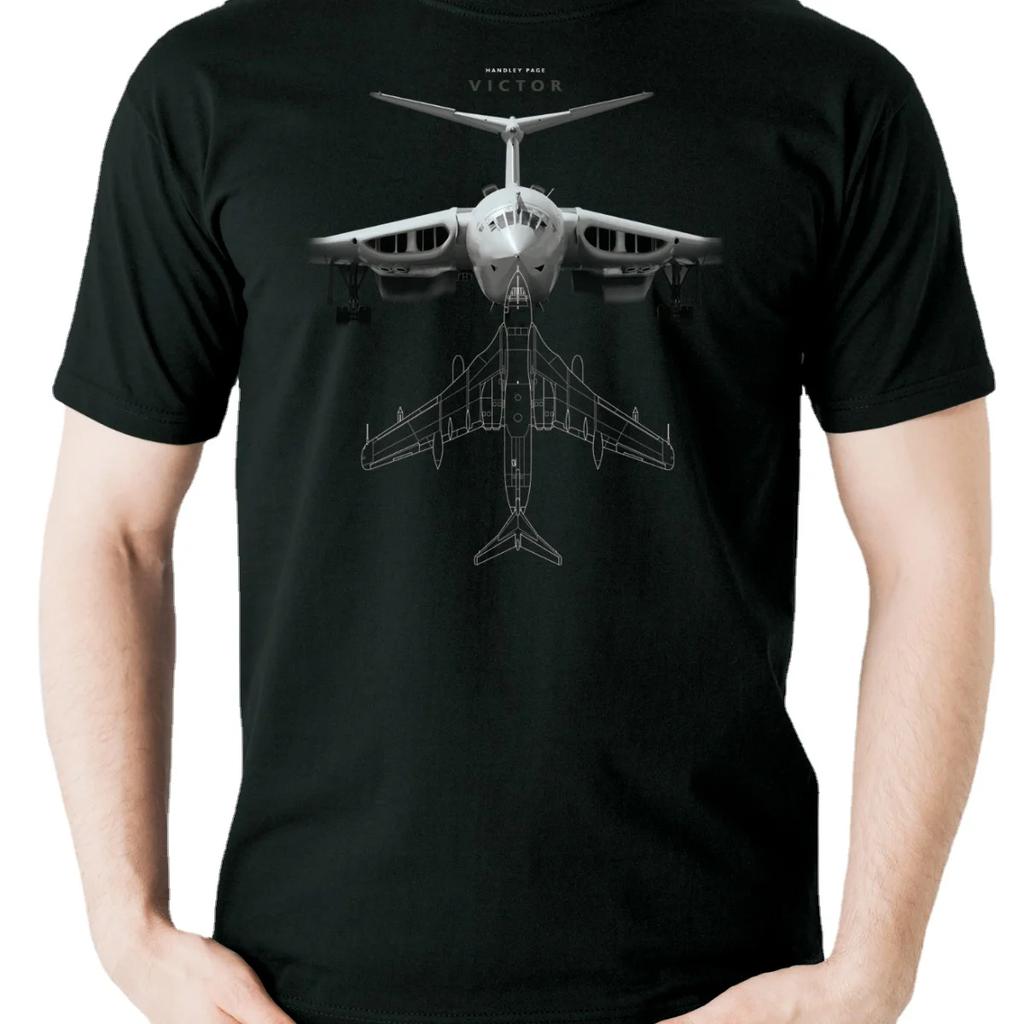 British Jet Handley Page Victor Aviation Themed TShirt Summer Cotton Short Sleeve ONeck Unisexs T Shirt New S3XL