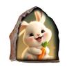Morsomt Pomeranian Dog Hole Sticker på bilen Vinyl Decal Vanntett Dekor Bil Stickers