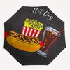 1pc Hot DogFast Food Themed High-quality Umbrella,Automatic Opening and Closing Umbrella,Multi-functional Umbrella G0811273
