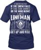 Lineman Get Up And Roll T-Shirt Made In the USA Size S To 5XL