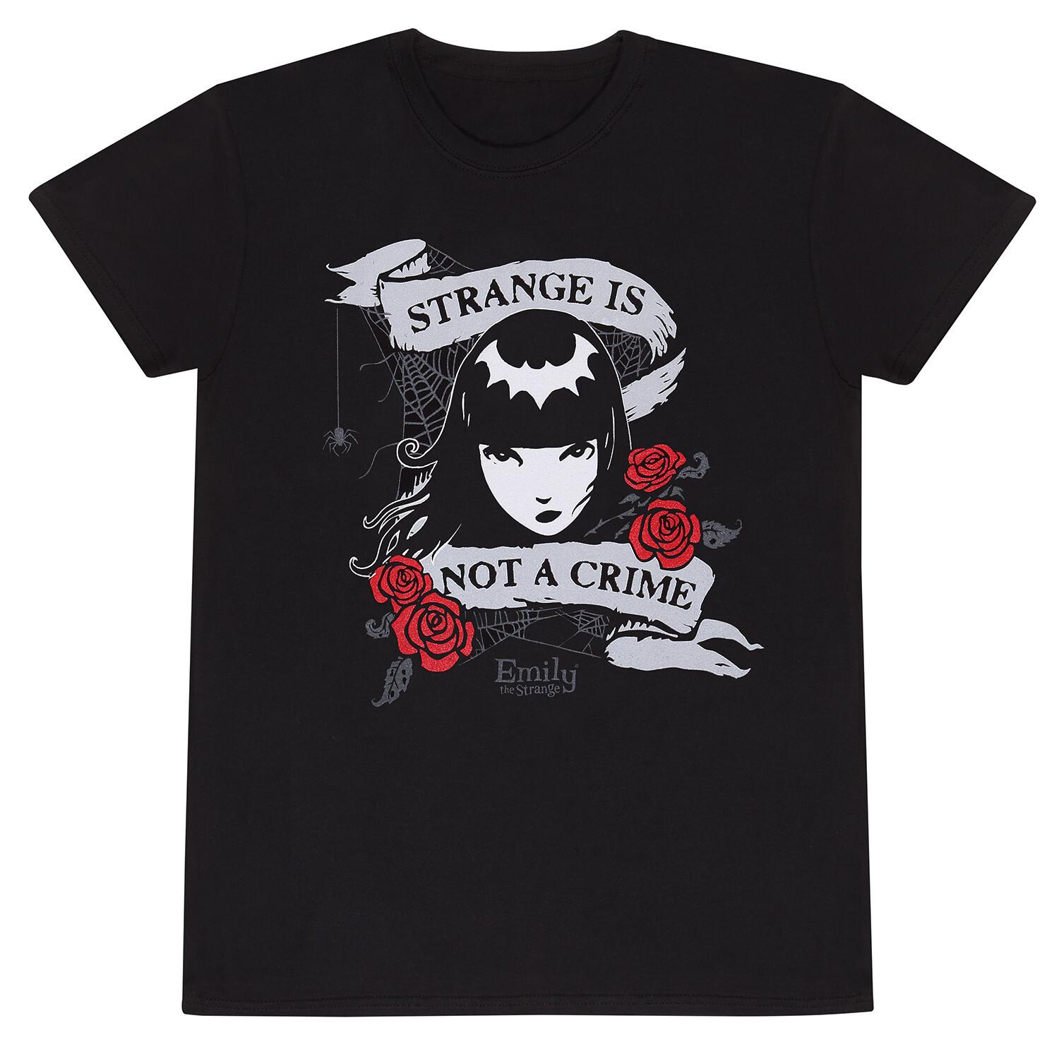 Emily the Strange Not A Crime Official Merchandise T-shirt MLXL2XL New XXXL
