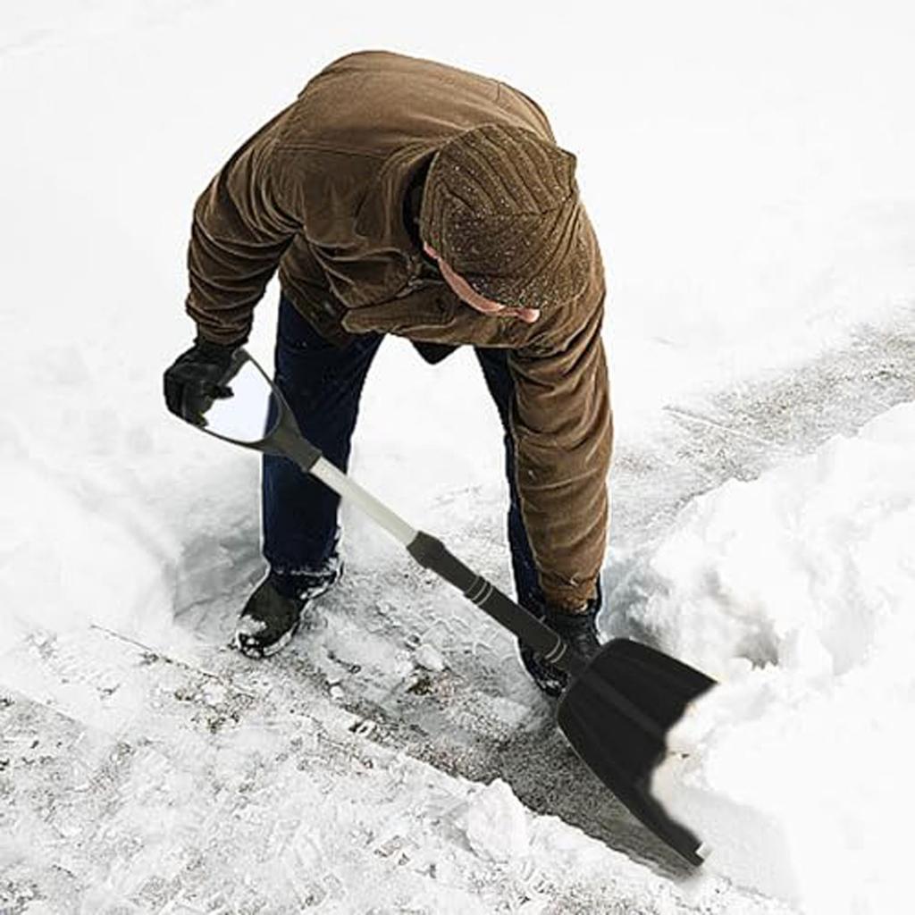 Abnehmbare Schneeschaufel für Fahrzeuge, verdickt und vergrößert, beschädigt Ihr Auto nicht beim Schneeschieben.