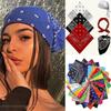 Cotton Paisley Bandana Square Scarf Head Wrap Classic Pattern Lightweight Breathable Fabric for Outdoor Activities and Everyday Use