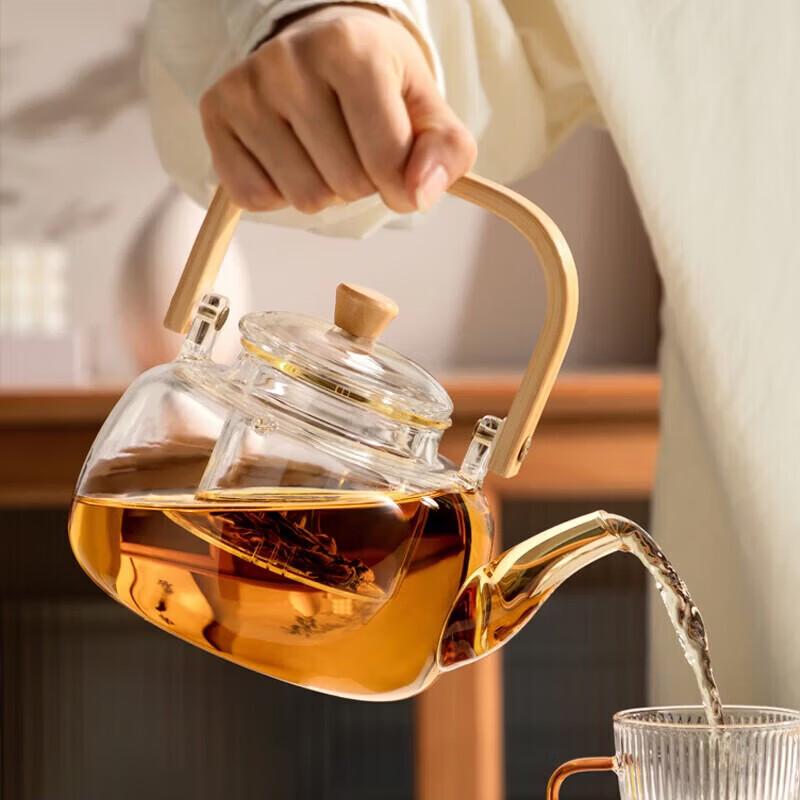 YIHUTEA Elegant High-Temperature Glass Boiling Teapot
