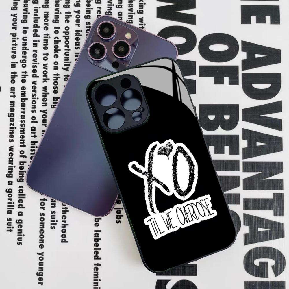 

The Weeknd XO Singer Phone Case for Iphone 17 16 15 14 12 11 13 Pro Max Mini X Air Puls Black Glass Cover iPhone 13 mini