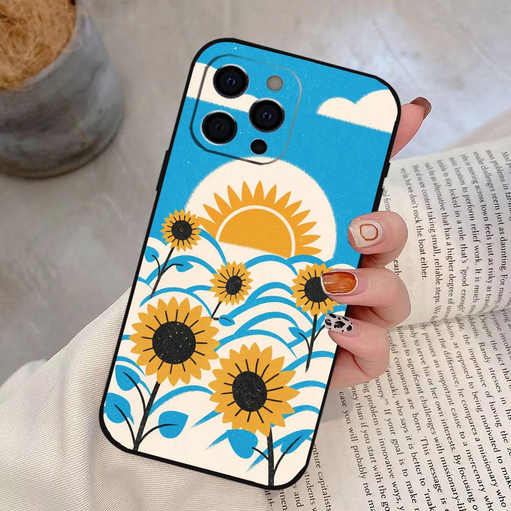 

Vintage West Coast Phone Case For iPhone 17, 16,15,14,13,12,11 Plus,Pro Max, Others Soft Black Cover iPhone14