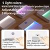 1 Pcs RGB Night Light LED Motion Sensor Color-Changing Lamp Indoor Decoration LED Illumination for Corridors Bedroom Lighting