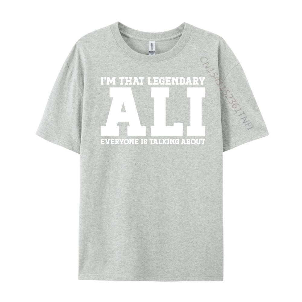 Ali Personal Name Ali Black Graphic Tees Limited Time Special Camisetas Luxury Designer Mans Short Sleeve Tee
