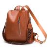 Womens PU Backpack Anti Theft Travel School Bag Casual Daypack Shoulder Handbag