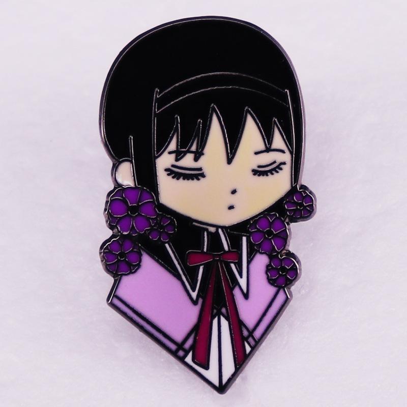Anime-Themed Brooch Set