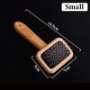 Pet Comb Natural Bamboo Handle Stainless Steel Hair Brush Dogs Cats Pets Grooming Accessories Tools Puppy Combs Cleaning Brush