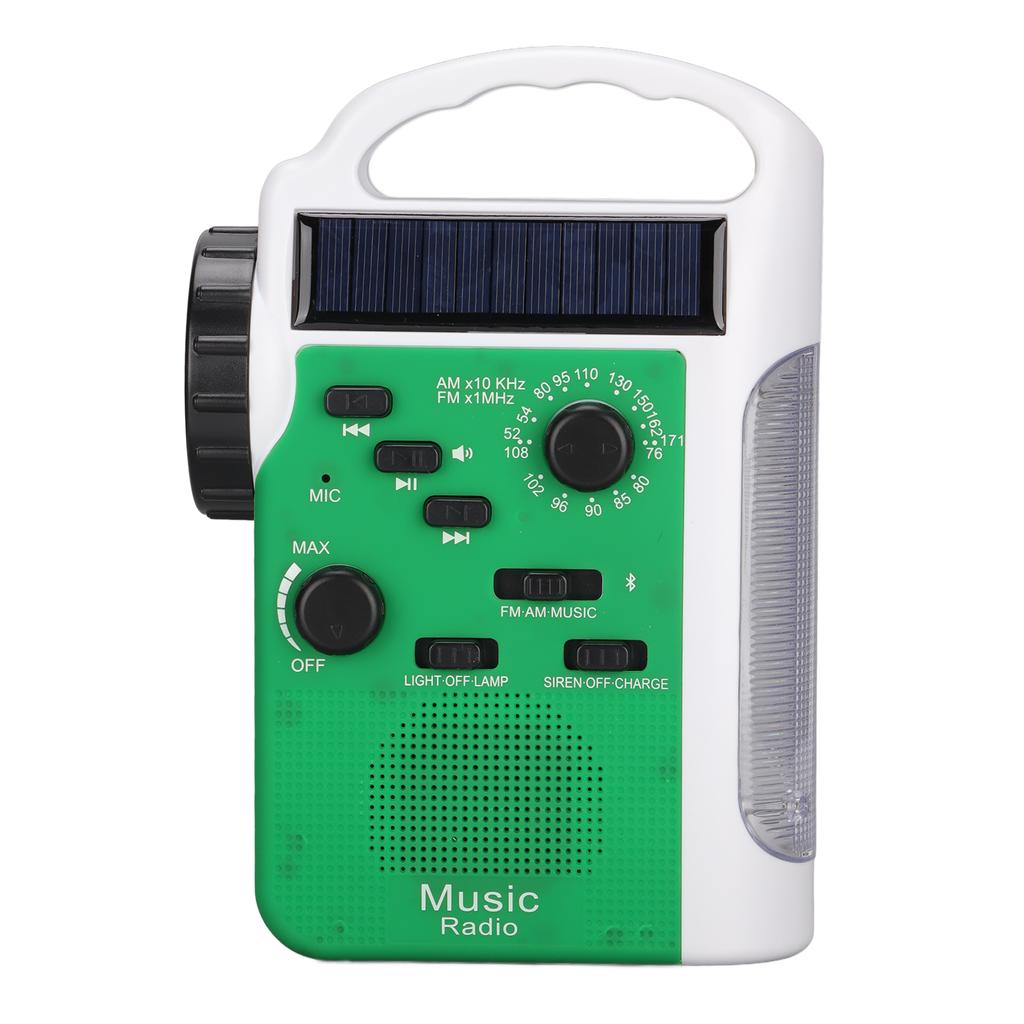 RD399 Handkurbelradio Handyaufladung FMAM Multifunktionales Solarbetriebenes Notfall-Wetterradio