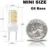 G8 Led Bulbs T4 Led Bulb 120V 20W-35W Halogen Replacement Bulb Warm White Light 3000K for Kitchen Lighting, Under-Cabinet Light and Puck Light, Pack