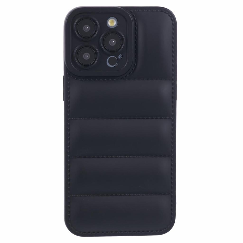 JTW Series For iPhone 12 Pro Max 6.7 Inch Cell Phone Cases Rubberized Grid Down Jacket Texture Cover