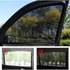 2/4 Stück Auto-Fensterrollo Atmungsaktiv UV-Schutz Universal Isoliert Bildschirm Fenster Sonnenschutz Anti-Mücken Auto-Fenster-Sonnenschutz