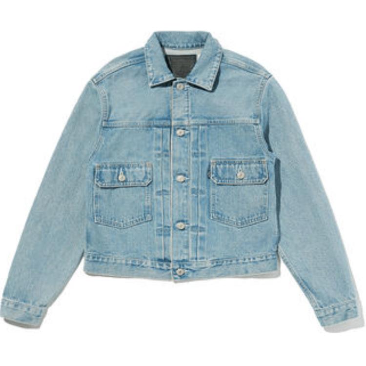 

Серия Levis Bluetab™ Ss25 Серия Bluetab™ Дизайн с двойными накладными карманами Застежка на пуговицах Джинсовая куртка Женские куртки Светло-голубой A5884-0003 L