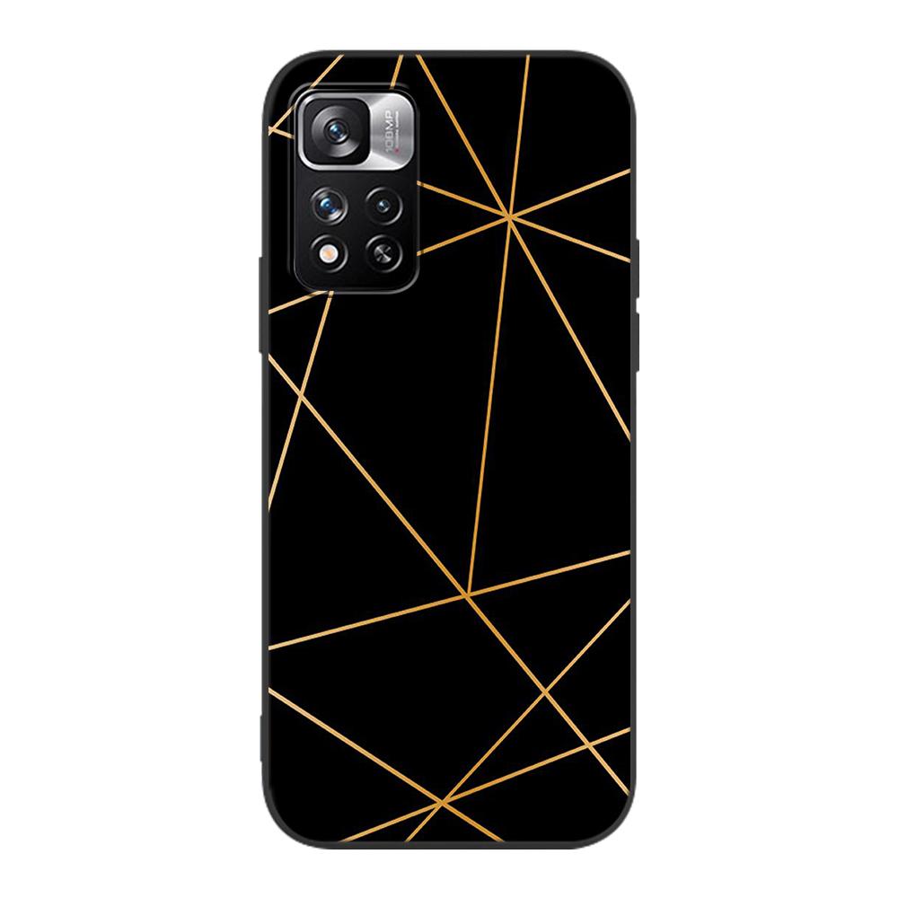 Fashion Pink Marble Case for Xiaomi Redmi Note 9S 9 8 10 11 Pro 9C 9A 7 8T 7A 8A 6A 6 10S Black Soft Silicone Phone Cover Coque