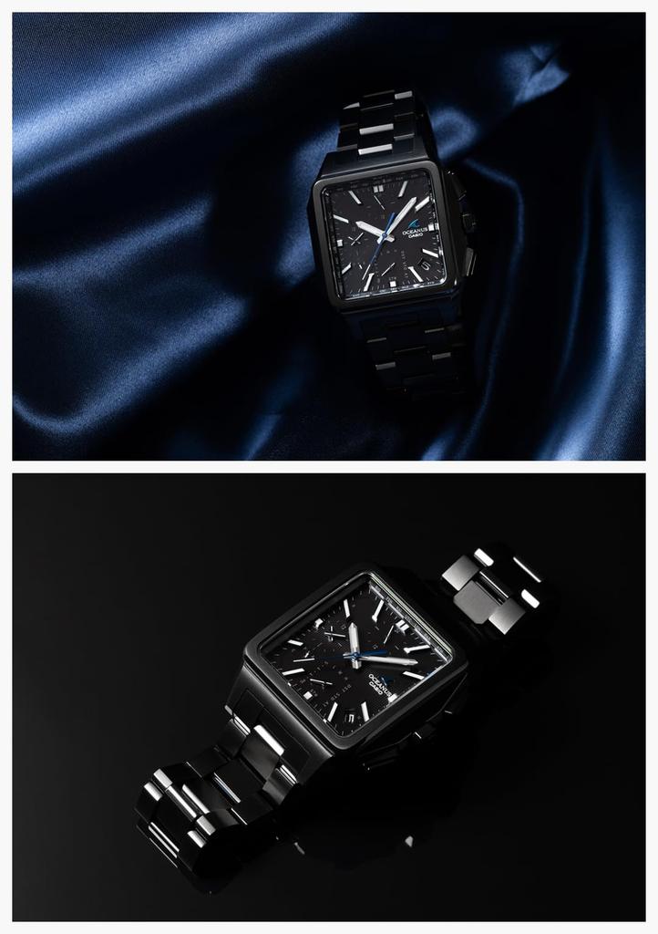 Oceanus Watch in Classic Line Bluetooth Equipped with Radio Solar Sapphire Glass Black [Casio] [Made Japan] OCW-T5000B-1AJF Men's