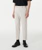 Lightweight Tapered Hidden Banding Crop Slacks [Cream]