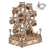 ferris wheel 3D Wooden Puzzle, Scale Model,DIY Model Kit, Handcraft Gift,Home Decoration,Mechanical Model Kit, Building Toy