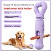New Rotary Food Dispenser Dog Toy, Teething Snack Stick Holder, Boring Dog Toy