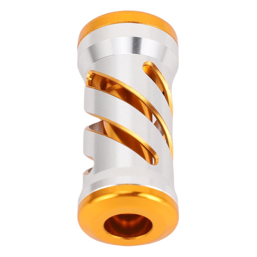 Fishing Reel Handle Knob Alloy Lightweight Wear Resist Spiral Pattern Reel Handle Grip Ball Silver Gold