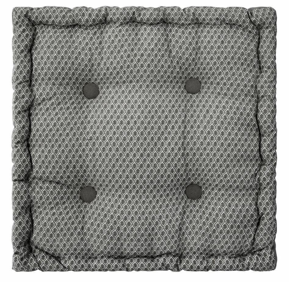 Shipy Chair/seat Cushion, Gray Quilted Square