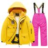 Winter Children's Skiing Suit for Boys and Girls, Windproof Waterproof Thick Coat for Warmth and Snow Playing Equipment