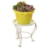 Iron Art Iron Flower Rack Black Mini Flowerpot Stand Creative Three-legged Plant Stand  Balcony