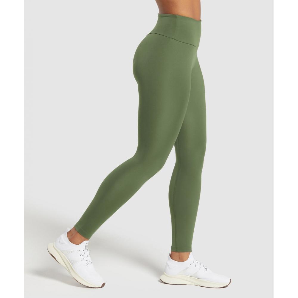 Gymshark Training Leggings Core Olive B2a8f Ecbg