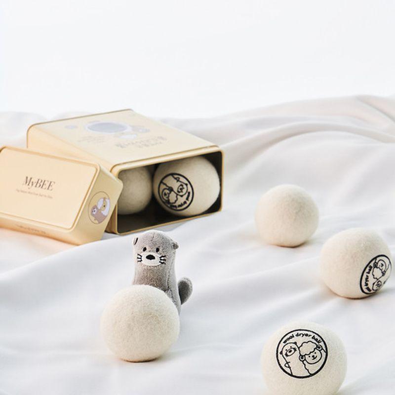 MyBEE Natürliche Wolle Trocknerbälle 6er-Pack
